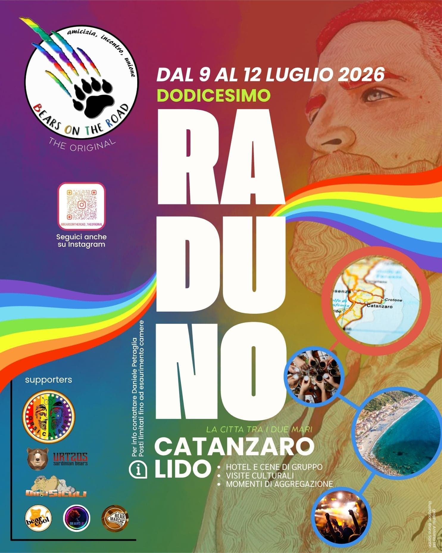 Locandina Raduno Bears On The Road e Orsi Calabri